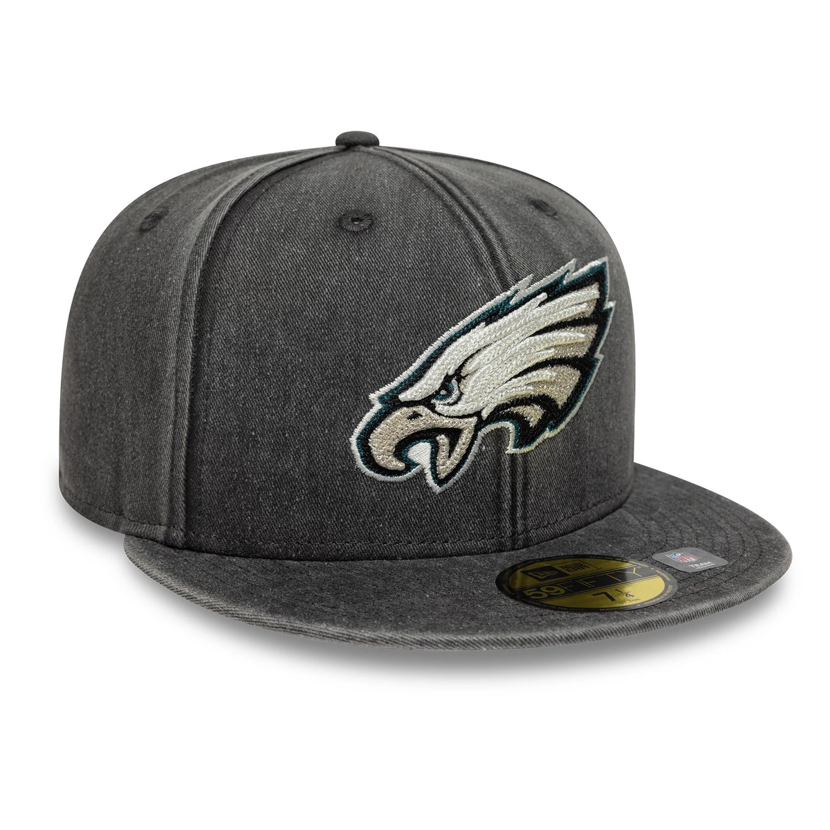 Pictured is this NFL Washed Philadelphia Eagles 59FIFTY Fitted cap in black. 4