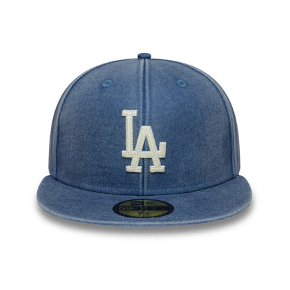 Pictured is this MLB Washed LA Dodgers 59FIFTY Fitted cap in dark blue. 3