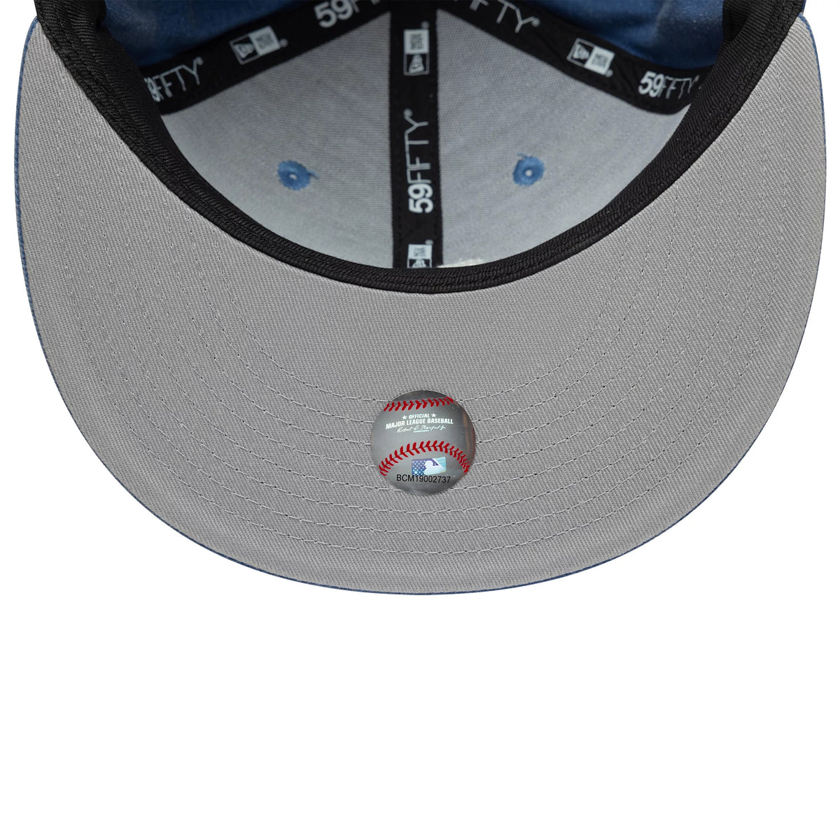 Pictured is this MLB Washed LA Dodgers 59FIFTY Fitted cap in dark blue. 2
