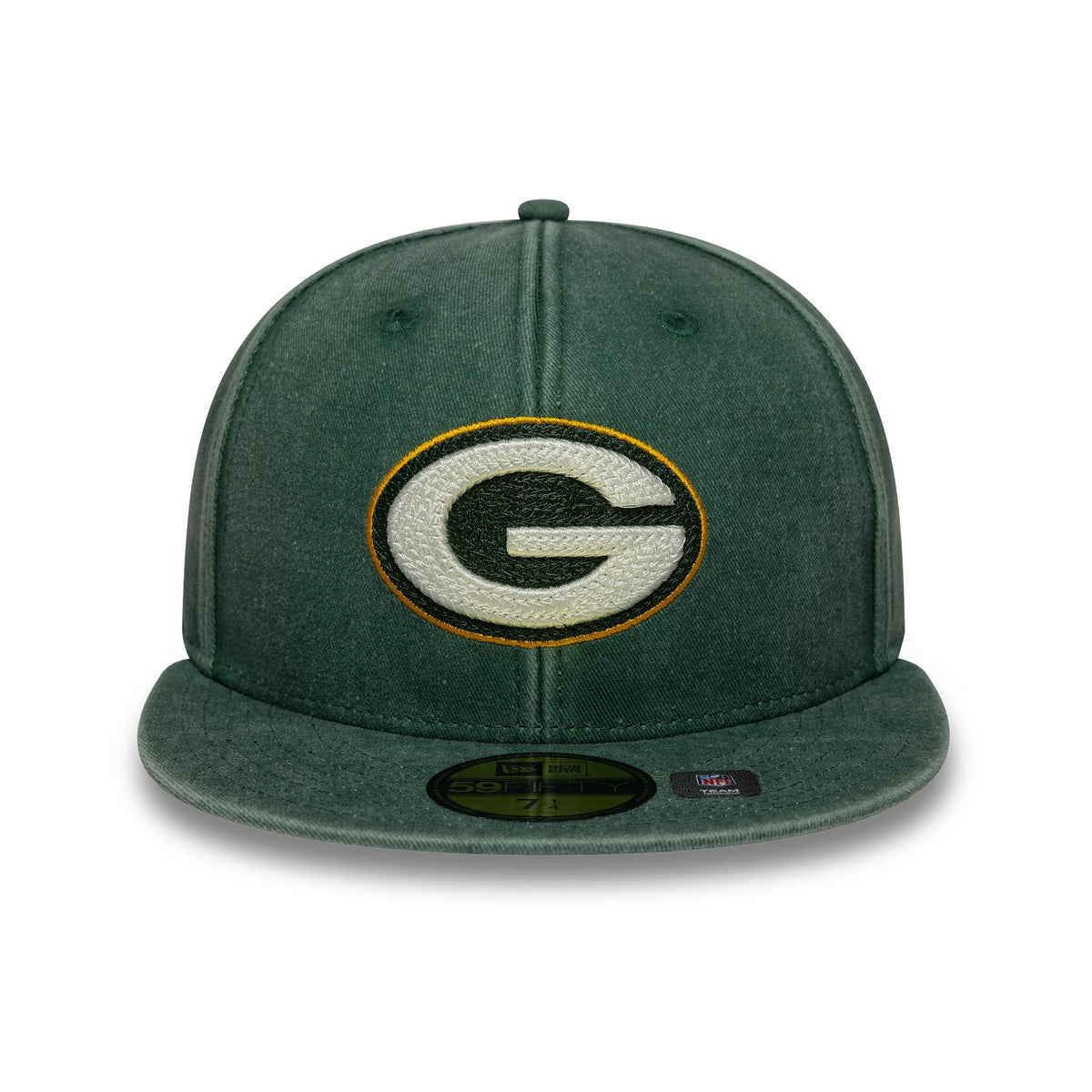 Pictured is this NFL Washed Green Bay Packers 59FIFTY Fitted cap in dark green. 3