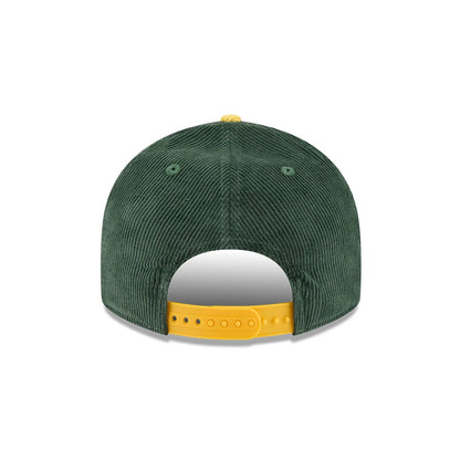 Pictured is this NFL 2 Tone Cord Green Bay Packers 9FIFTY Snapback cap in dark green. 6