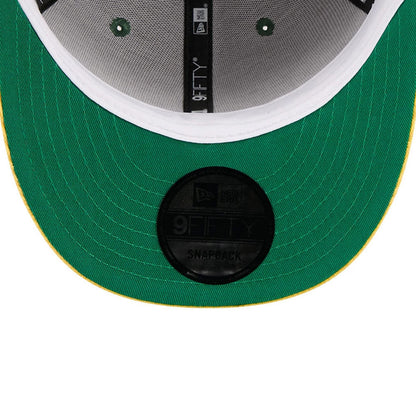Pictured is this NFL 2 Tone Cord Green Bay Packers 9FIFTY Snapback cap in dark green. 7