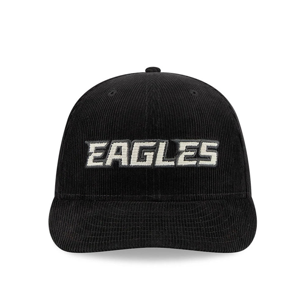 Pictured is this NFL 2 Tone Cord Philadelphia Eagles 9FIFTY Snapback cap in black. 3