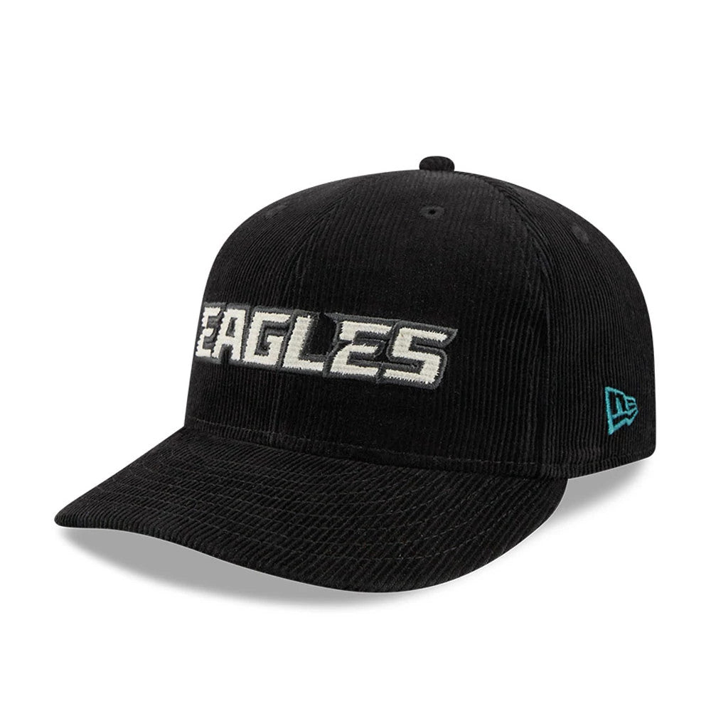 Pictured is this NFL 2 Tone Cord Philadelphia Eagles 9FIFTY Snapback cap in black. 4