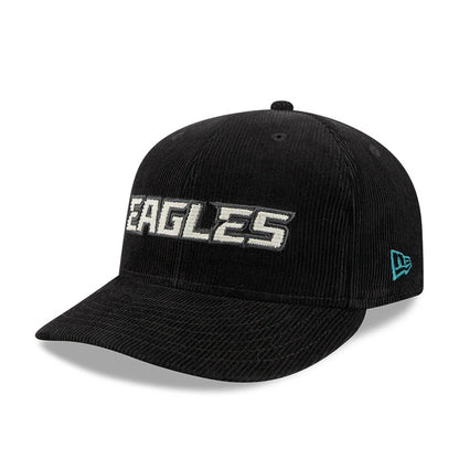 Pictured is this NFL 2 Tone Cord Philadelphia Eagles 9FIFTY Snapback cap in black. 4