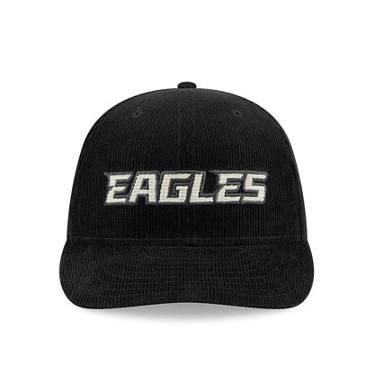 Pictured is this NFL 2 Tone Cord Philadelphia Eagles 9FIFTY Snapback cap in black. 3