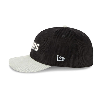 Pictured is this NFL 2 Tone Cord Las Vegas Raiders 9FIFTY Snapback cap in black. 5