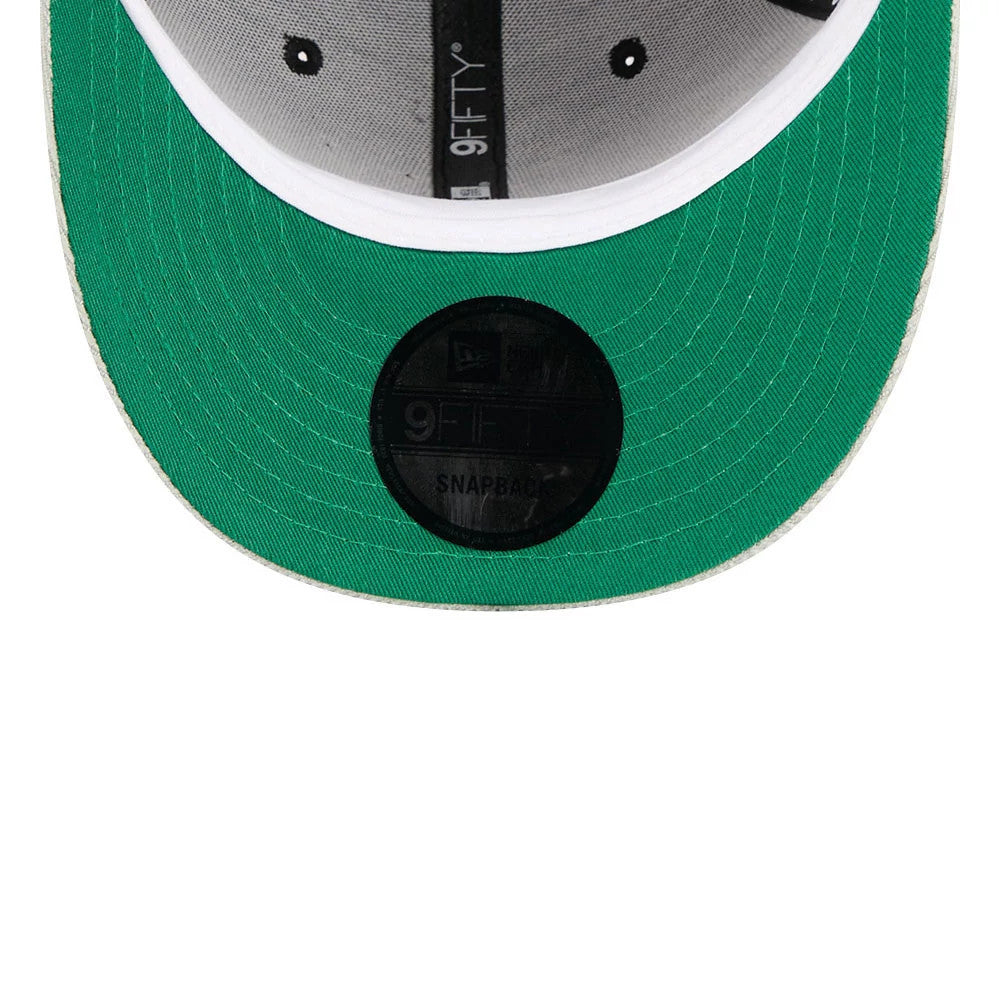 Pictured is this NFL 2 Tone Cord Las Vegas Raiders 9FIFTY Snapback cap in black. 2