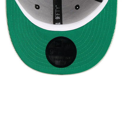 Pictured is this NFL 2 Tone Cord Las Vegas Raiders 9FIFTY Snapback cap in black. 2