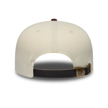 Pictured is this MLB Suede Visor Boston Red Sox 9FIFTY A-Frame Snapback cap in Cream. 2