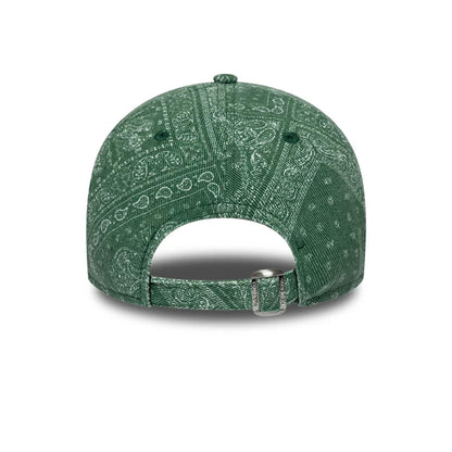 Pictured is this MLB Washed Paisley Athletics 9TWENTY cap in dark green. 5