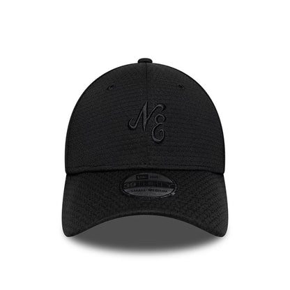 Pictured is this New Era Tech 39THIRTY Stretch Fit cap in black. 2