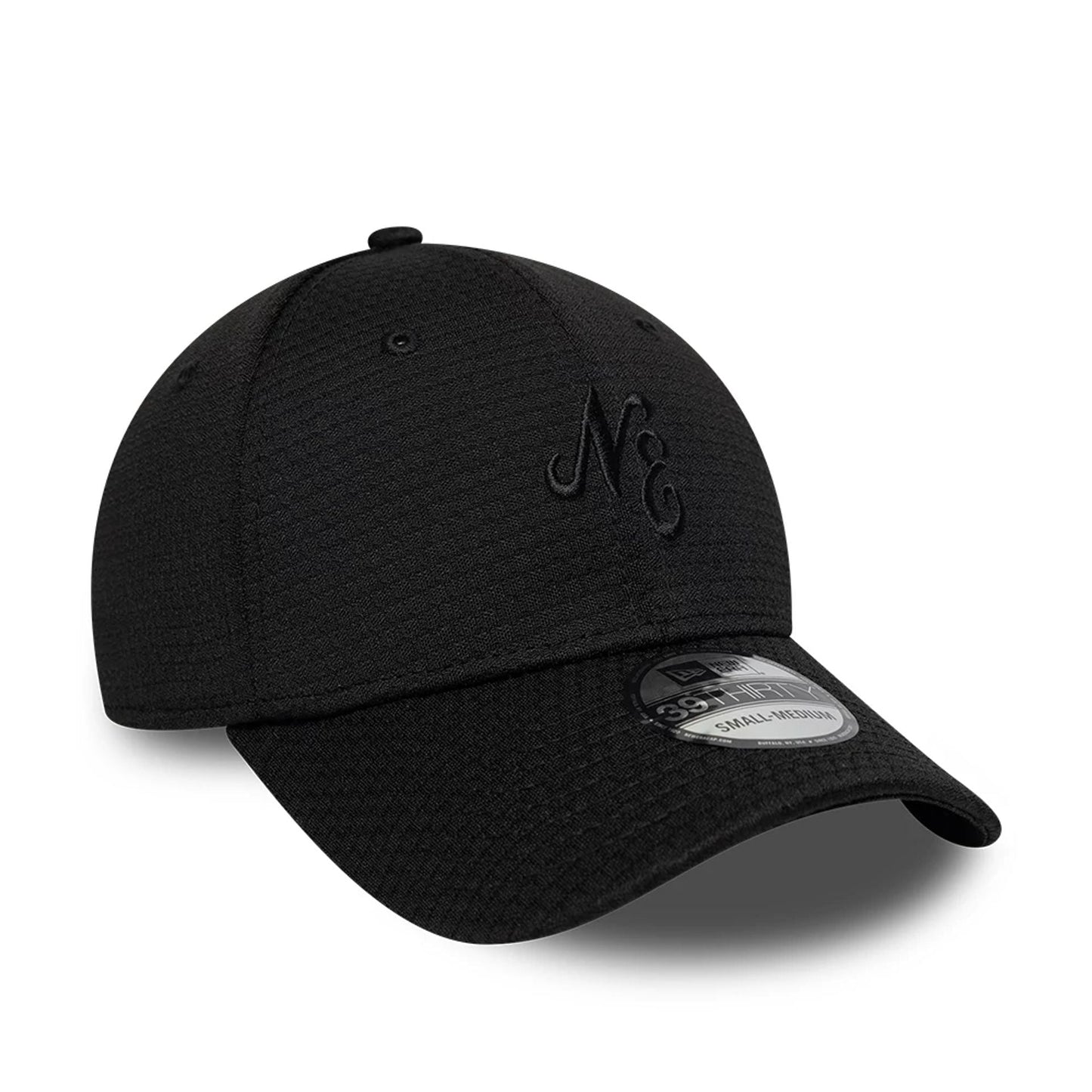 Pictured is this New Era Tech 39THIRTY Stretch Fit cap in black. 3