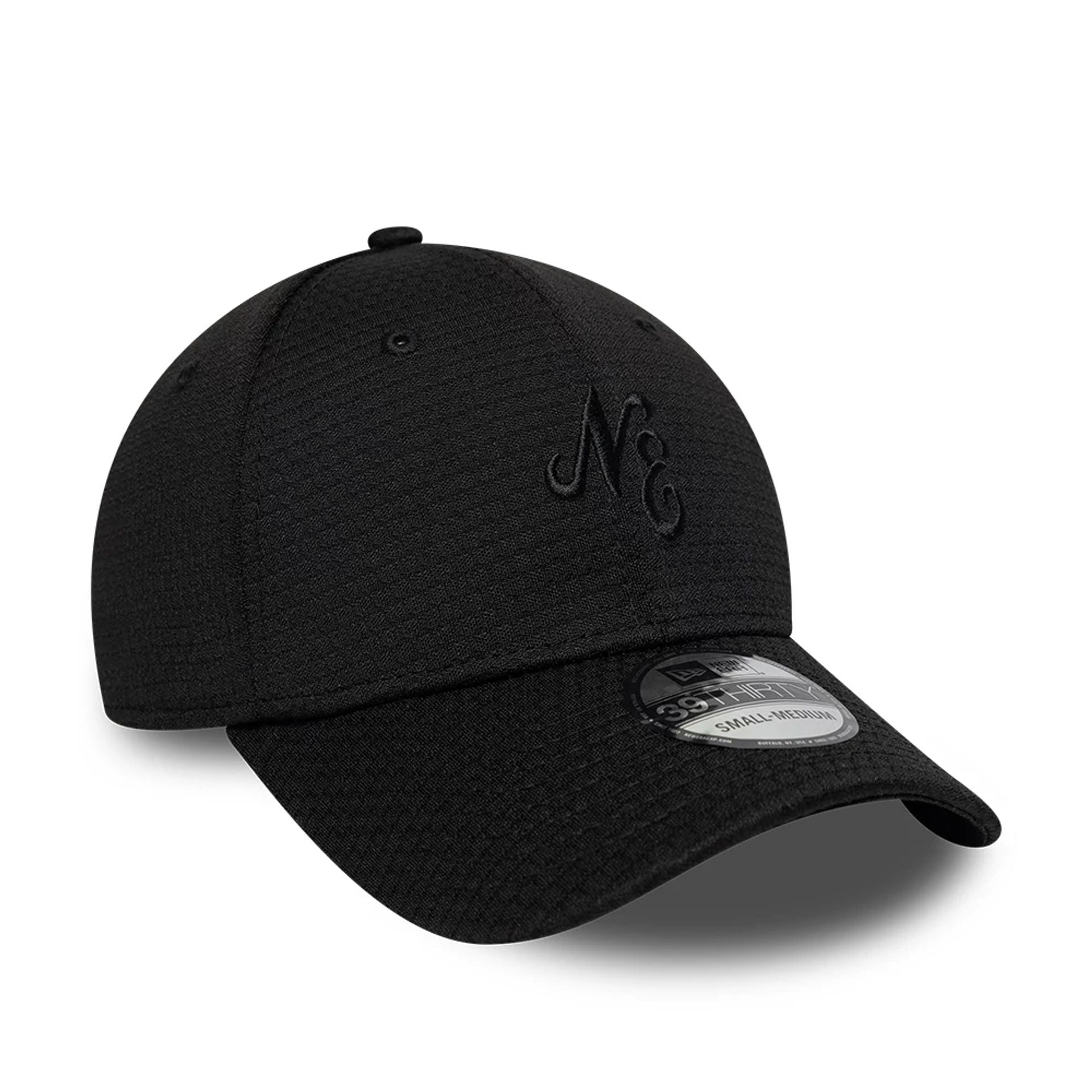 Pictured is this New Era Tech 39THIRTY Stretch Fit cap in black. 3