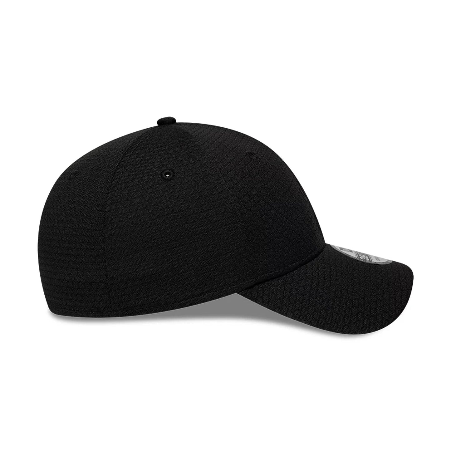 Pictured is this New Era Tech 39THIRTY Stretch Fit cap in black. 6
