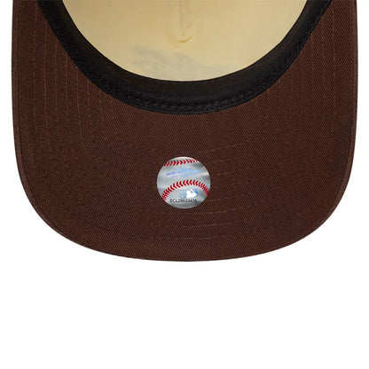 Pictured is this New Era Suede Visor 9FIFTY A-Frame Snapback cap in Cream. 7