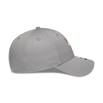 Pictured is this Womens New Era Floral Icon 9FORTY cap in grey. 5