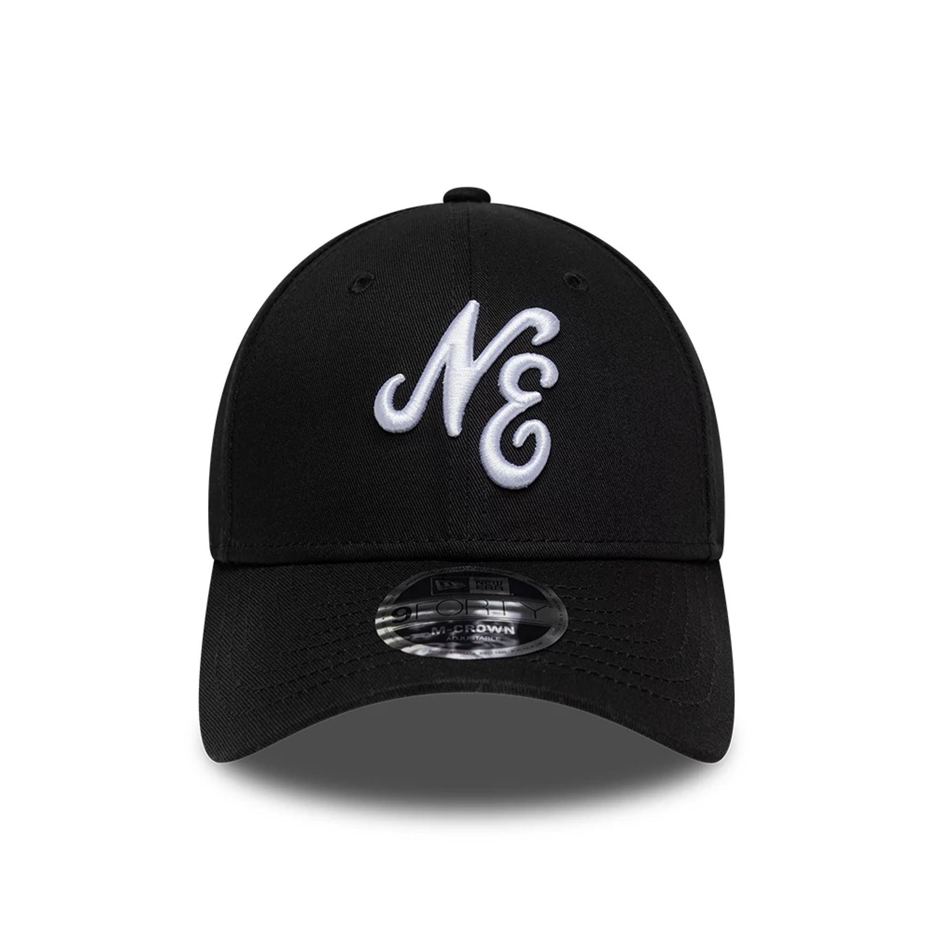 Pictured is this New Era 9FORTY M-Crown cap in black. 2