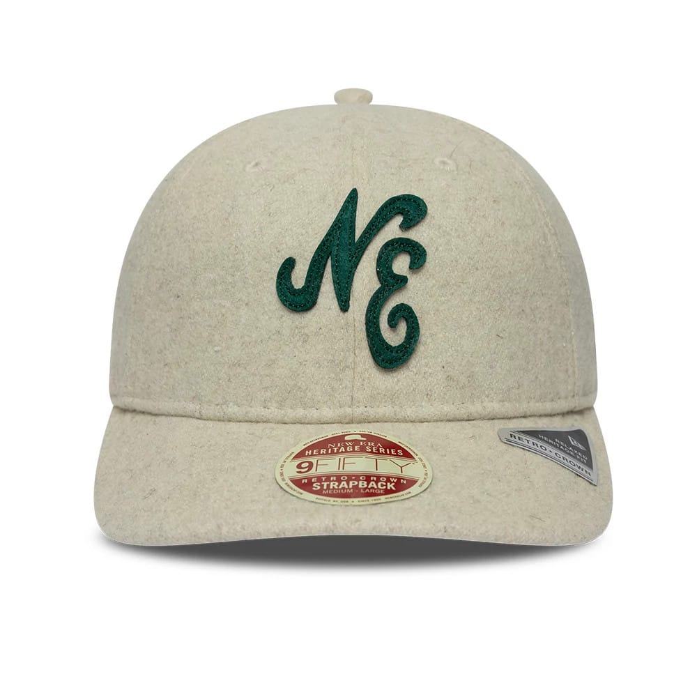 Pictured is this New Era Heritage Retro Crown 9FIFTY cap in Cream. 3