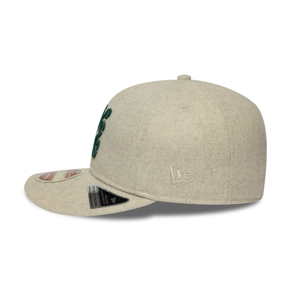 Pictured is this New Era Heritage Retro Crown 9FIFTY cap in Cream. 6