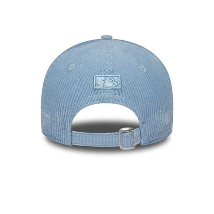 Pictured is this Womens MLB Pastel Cord New York Yankees 9FORTY M-Crown cap in Blue. 4