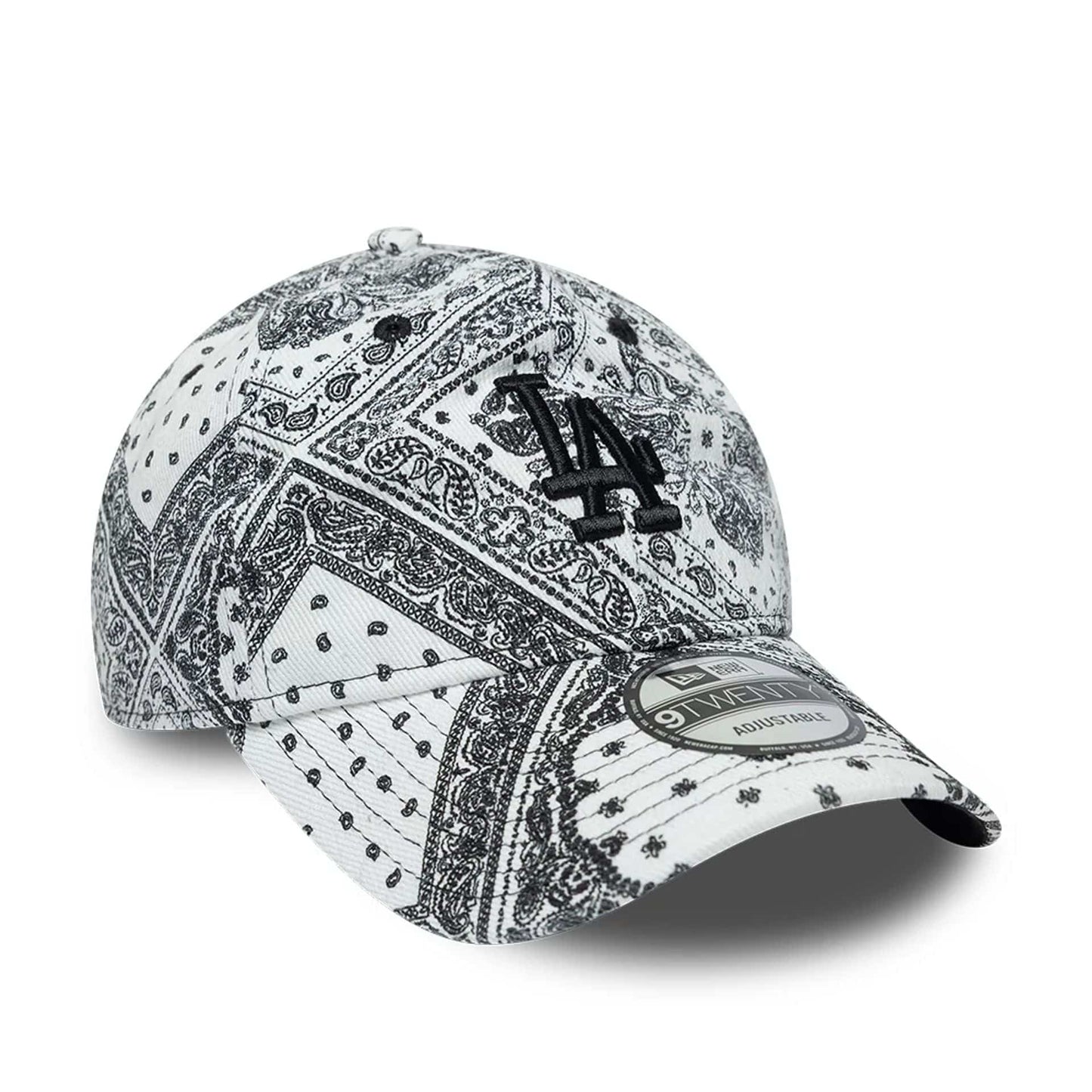 Pictured is this MLB Washed Paisley LA Dodgers 9TWENTY cap in white. 4