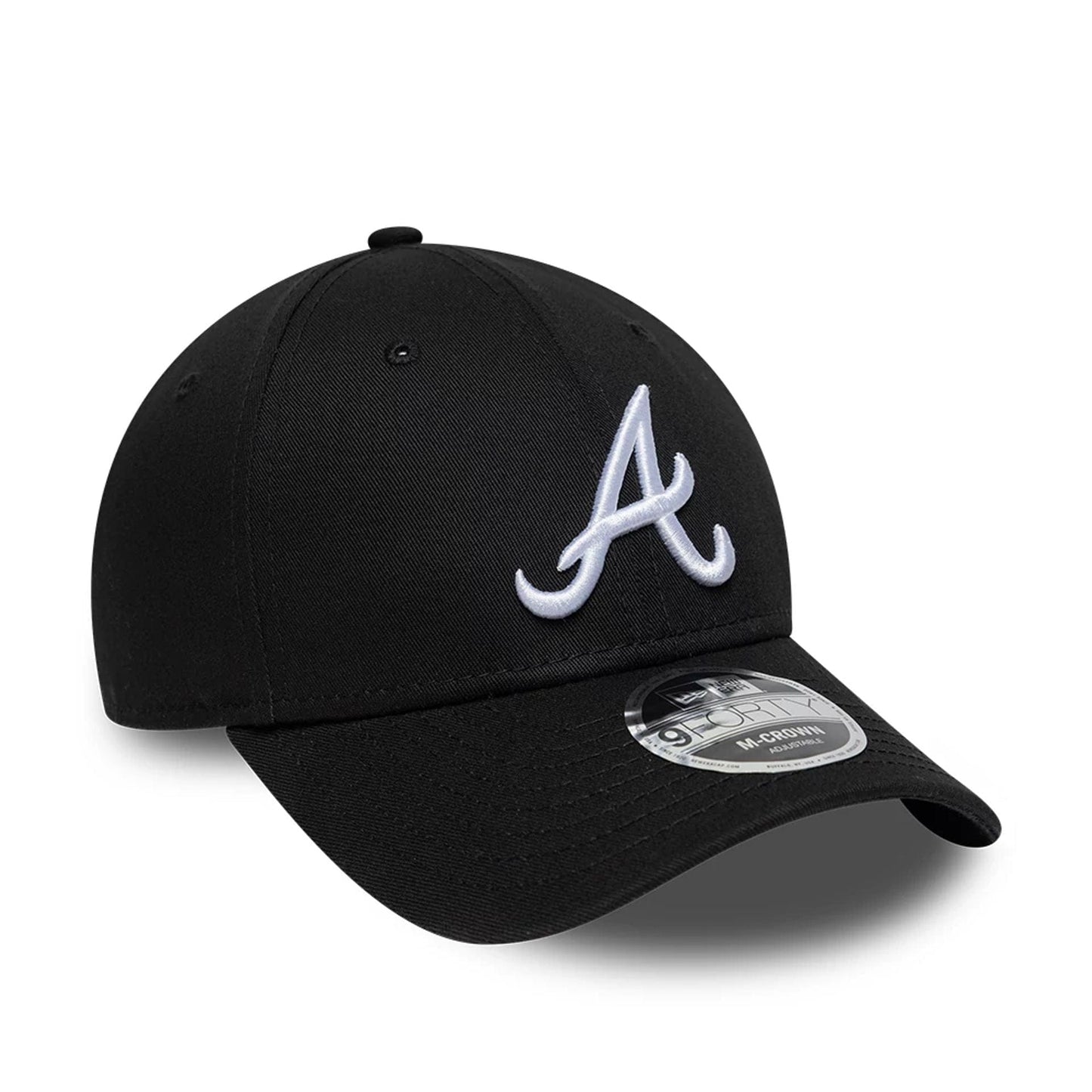 Pictured is this MLB Atlanta Braves 9FORTY M-Crown cap in black. 3