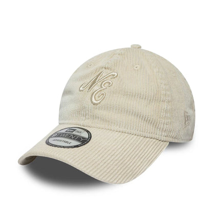 Pictured is this New Era Washed Cord 9TWENTY cap in Light Grey. 1