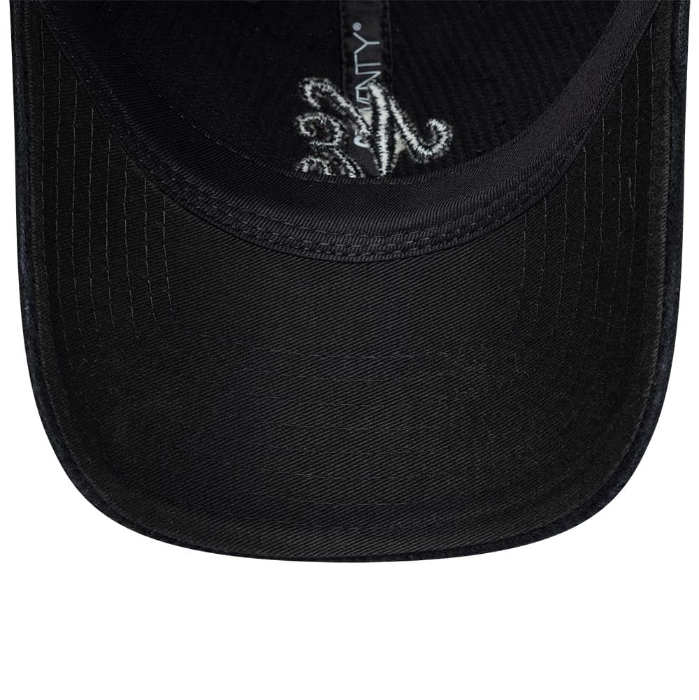 Pictured is this New Era Washed Cord 9TWENTY cap in black. 7
