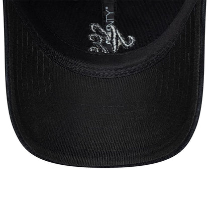 Pictured is this New Era Washed Cord 9TWENTY cap in black. 7