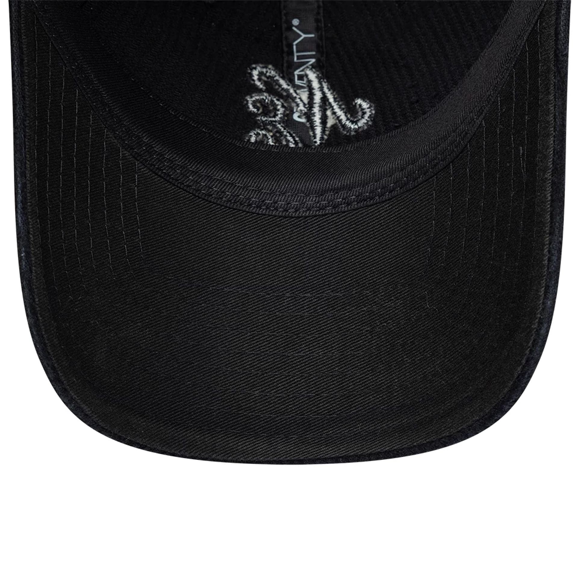 Pictured is this New Era Washed Cord 9TWENTY cap in black. 7