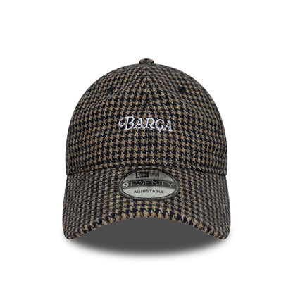 Pictured is this FC Barcelona Herringbone 9TWENTY cap in open brown. 3