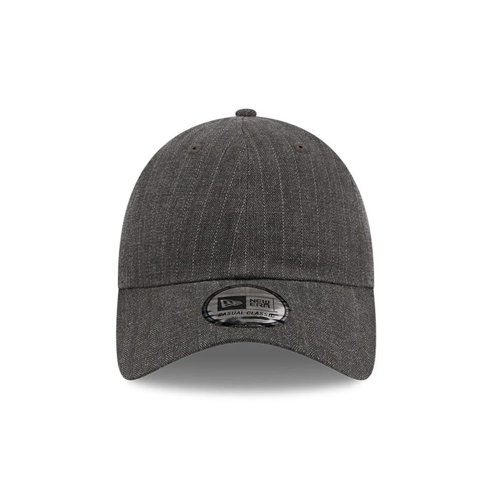 Pictured is this New Era Herringbone Pinstripe Casual Classic cap in Charcoal. 3