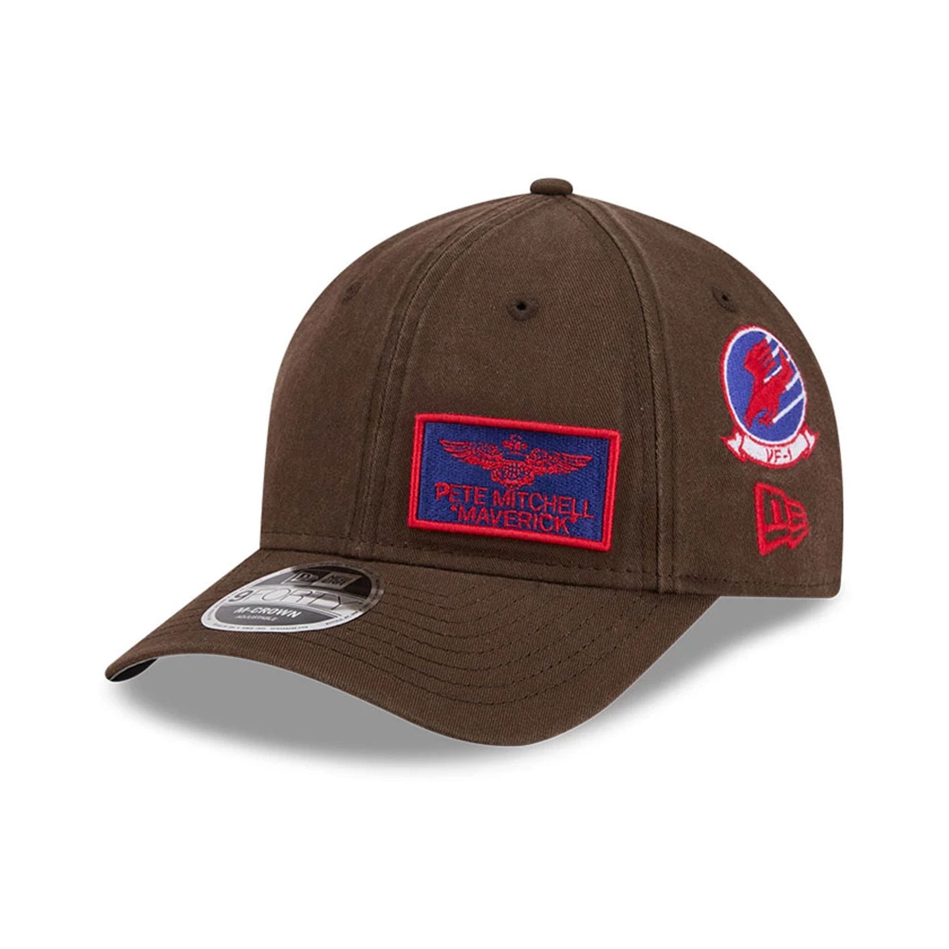 Pictured is this Top Gun 9FORTY M-Crown cap in dark brown. 1