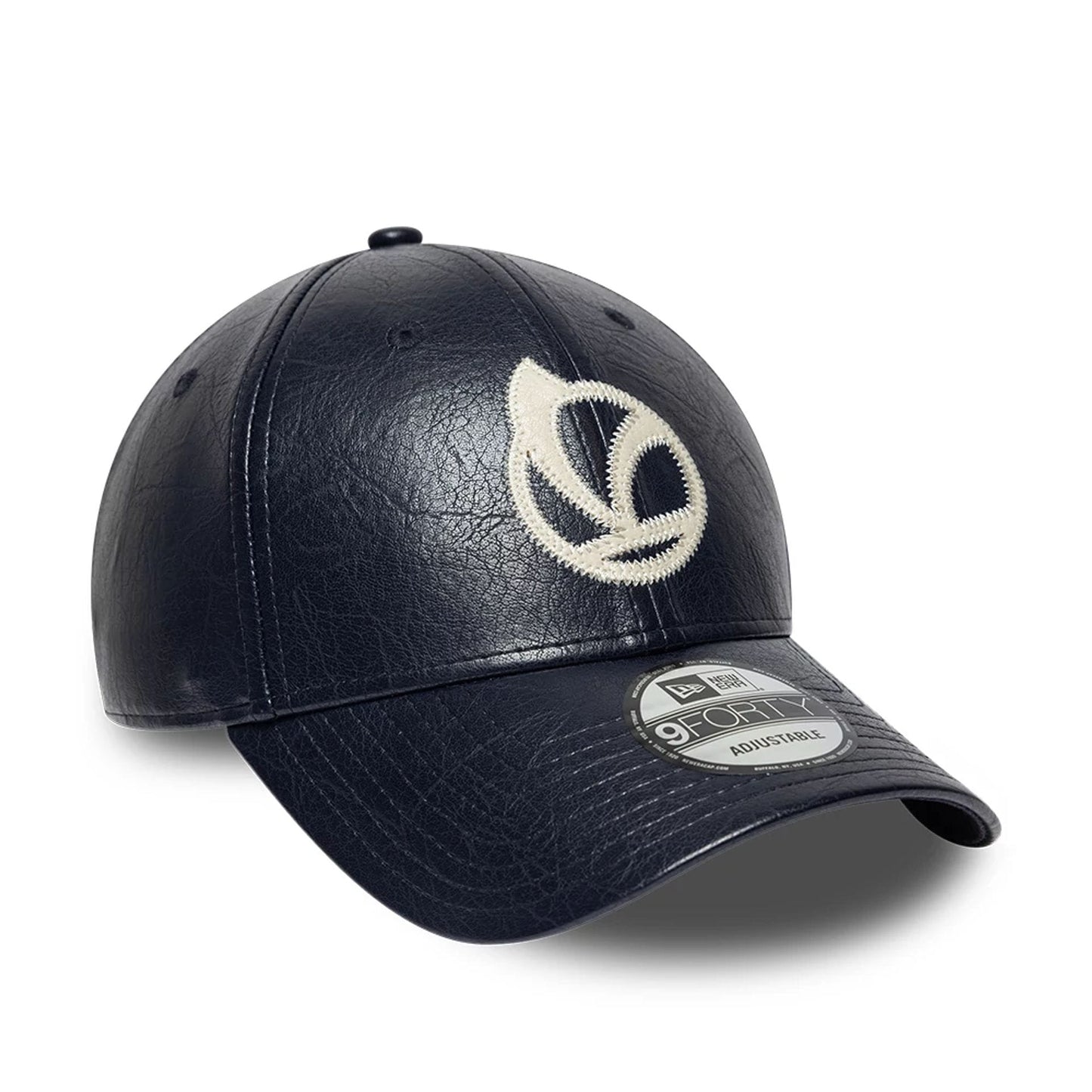 Pictured is this Crinkle Vespa 9FORTY Adjustable cap in navy. 3