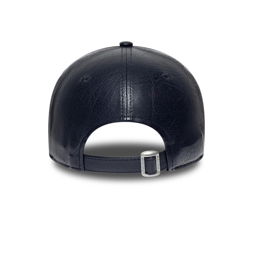 Pictured is this Crinkle PU Vespa 9FORTY Adjustable cap in navy. 6