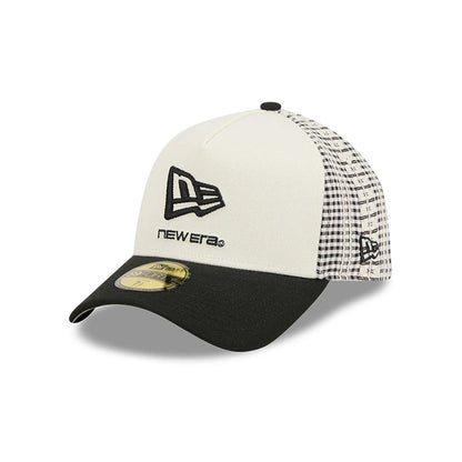 Pictured is this New Era Flag 59FORTY A-Frame Fitted cap in Cream. 1