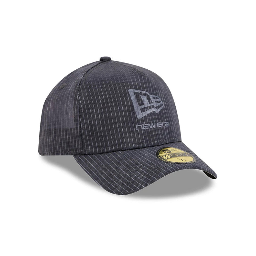 Pictured is this New Era Check 59FORTY A-Frame Fitted cap in dark grey. 4