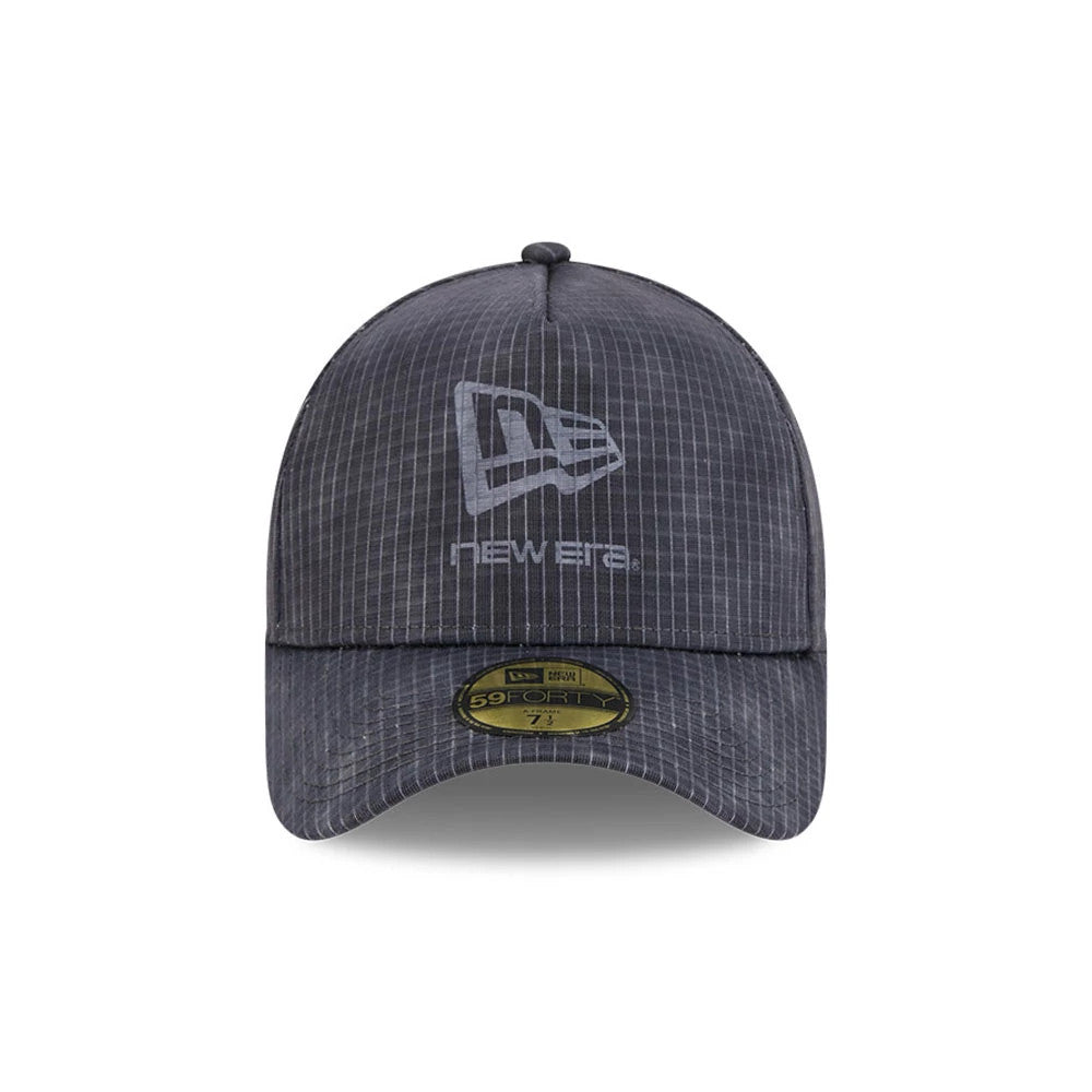 Pictured is this New Era Check 59FORTY A-Frame Fitted cap in dark grey. 3