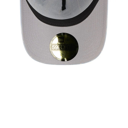 Pictured is this New Era Seersucker 59FORTY A-Frame Fitted cap in pastel blue. 2