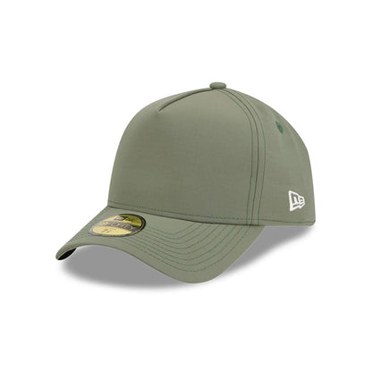 Pictured is this New Era 59FORTY A-Frame Fitted cap in open green. 1
