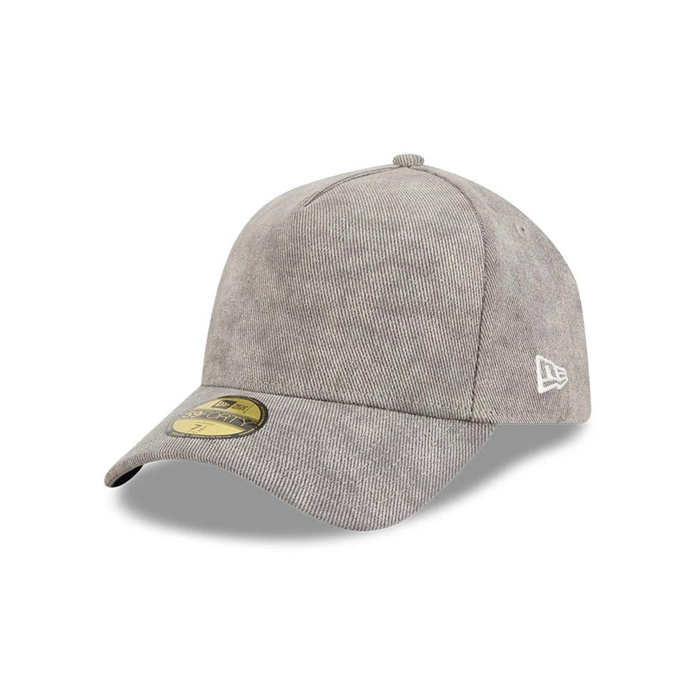 Pictured is this New Era 59FORTY A-Frame Fitted cap in open grey. 1