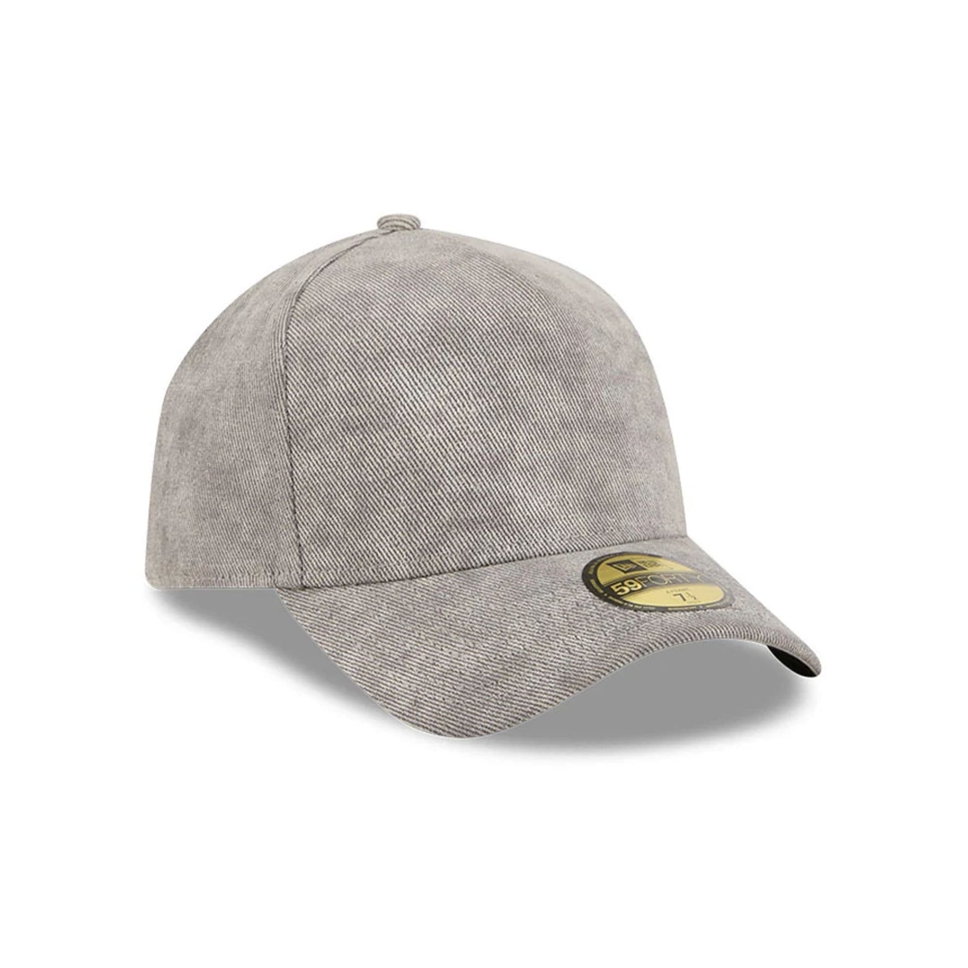 Pictured is this New Era 59FORTY A-Frame Fitted cap in open grey. 3