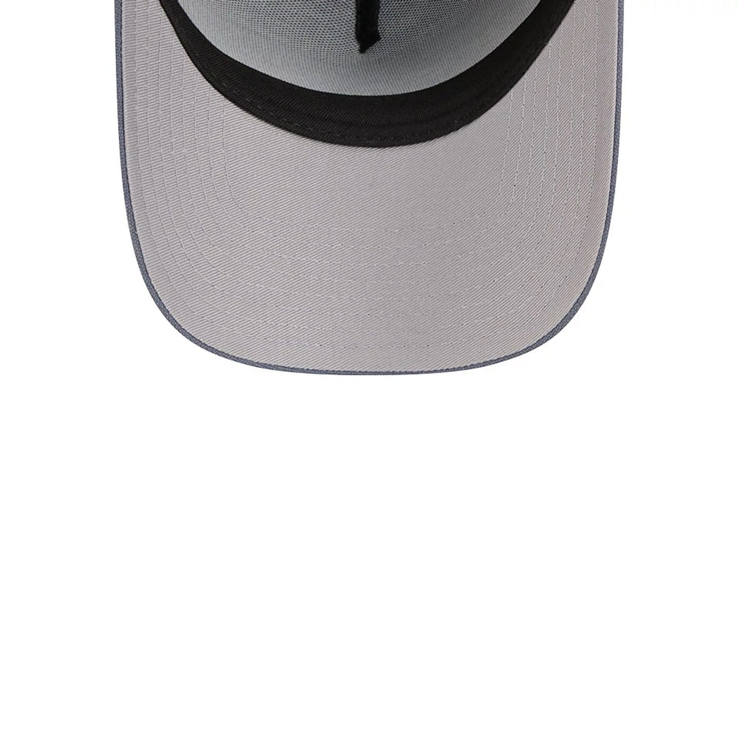 Pictured is this New Era Denim 59FORTY A-Frame Fitted cap in dark blue. 2