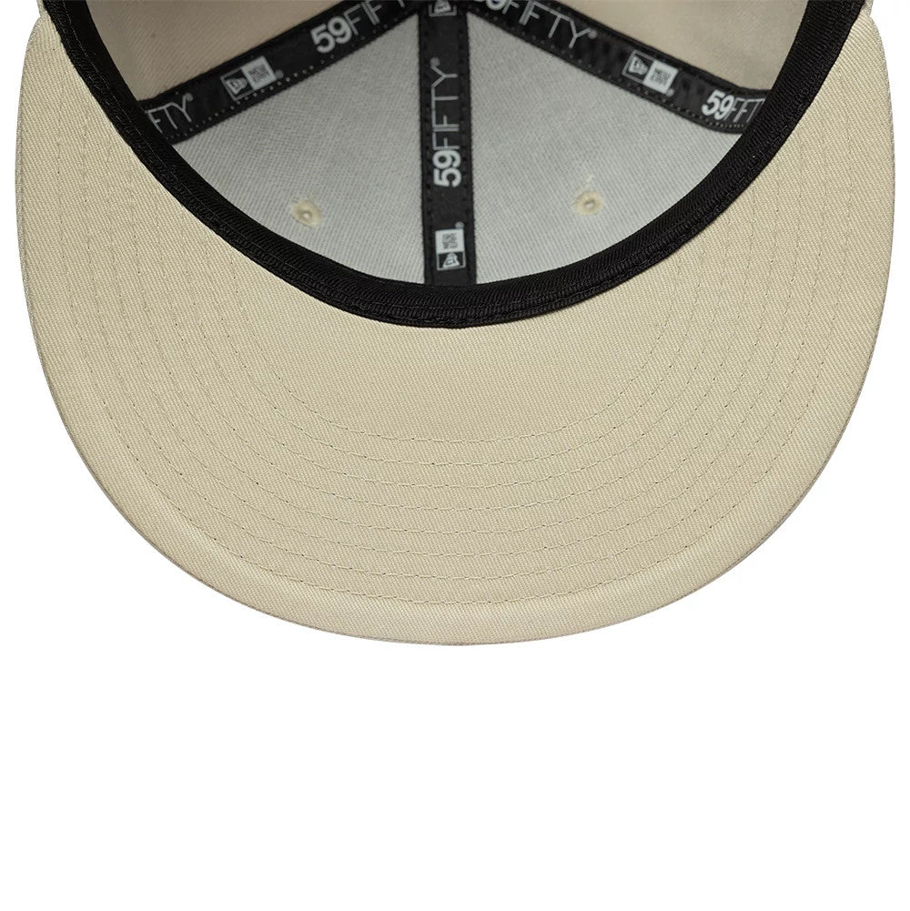Pictured is this MLB City Icon New York Yankees 59FIFTY Fitted cap in light beige. 5