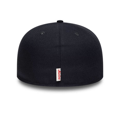 Pictured is this New Era Oval Patch 59FIFTY Fitted cap in navy. 4