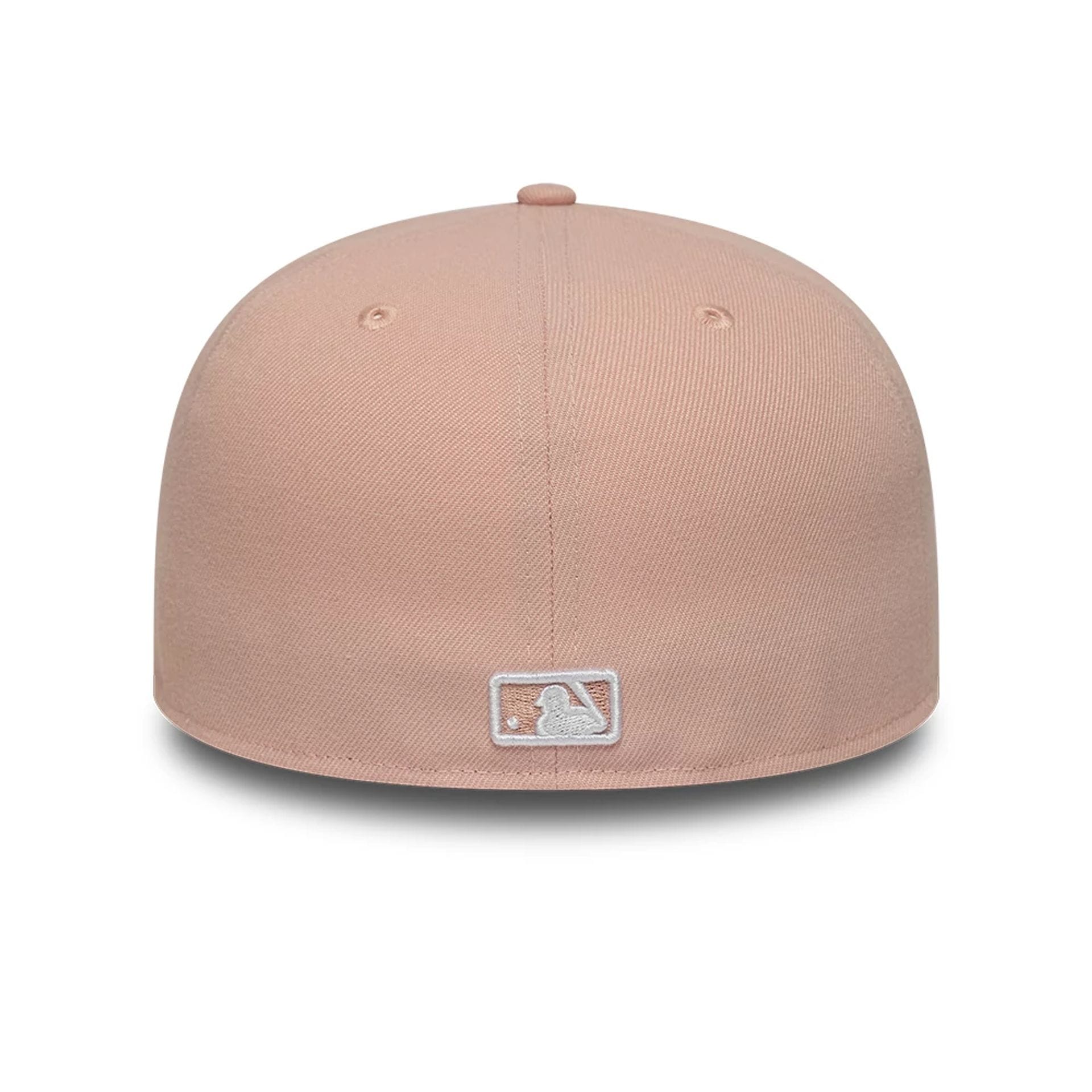 Pictured is this MLB League Essential New York Yankees 59FIFTY Fitted cap in pastel pink. 4