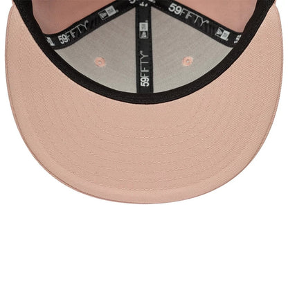 Pictured is this MLB League Essential New York Yankees 59FIFTY Fitted cap in pastel pink. 5