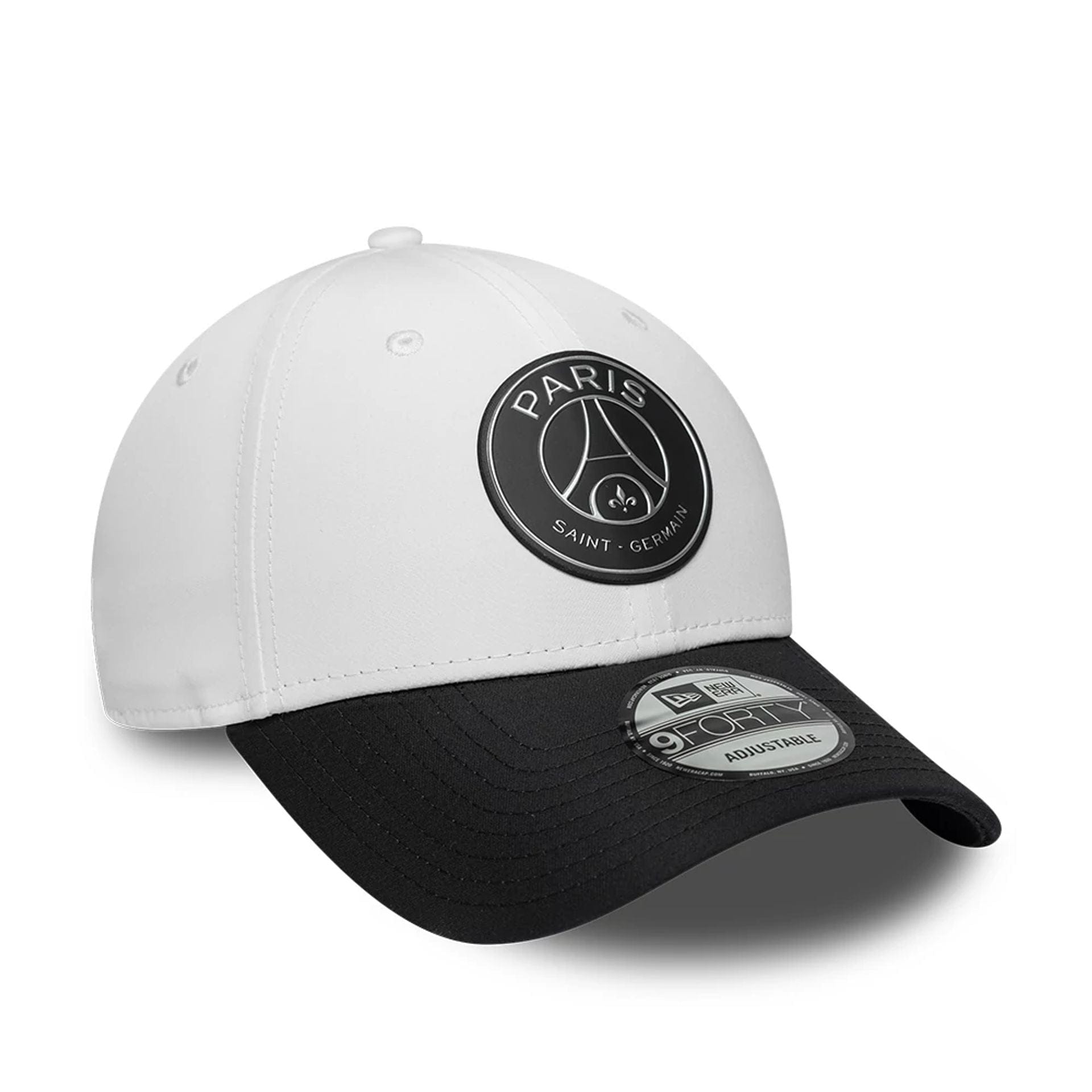 Pictured is this Paris Saint Germain 5th Kit 9FORTY Adjustable cap in black. 3
