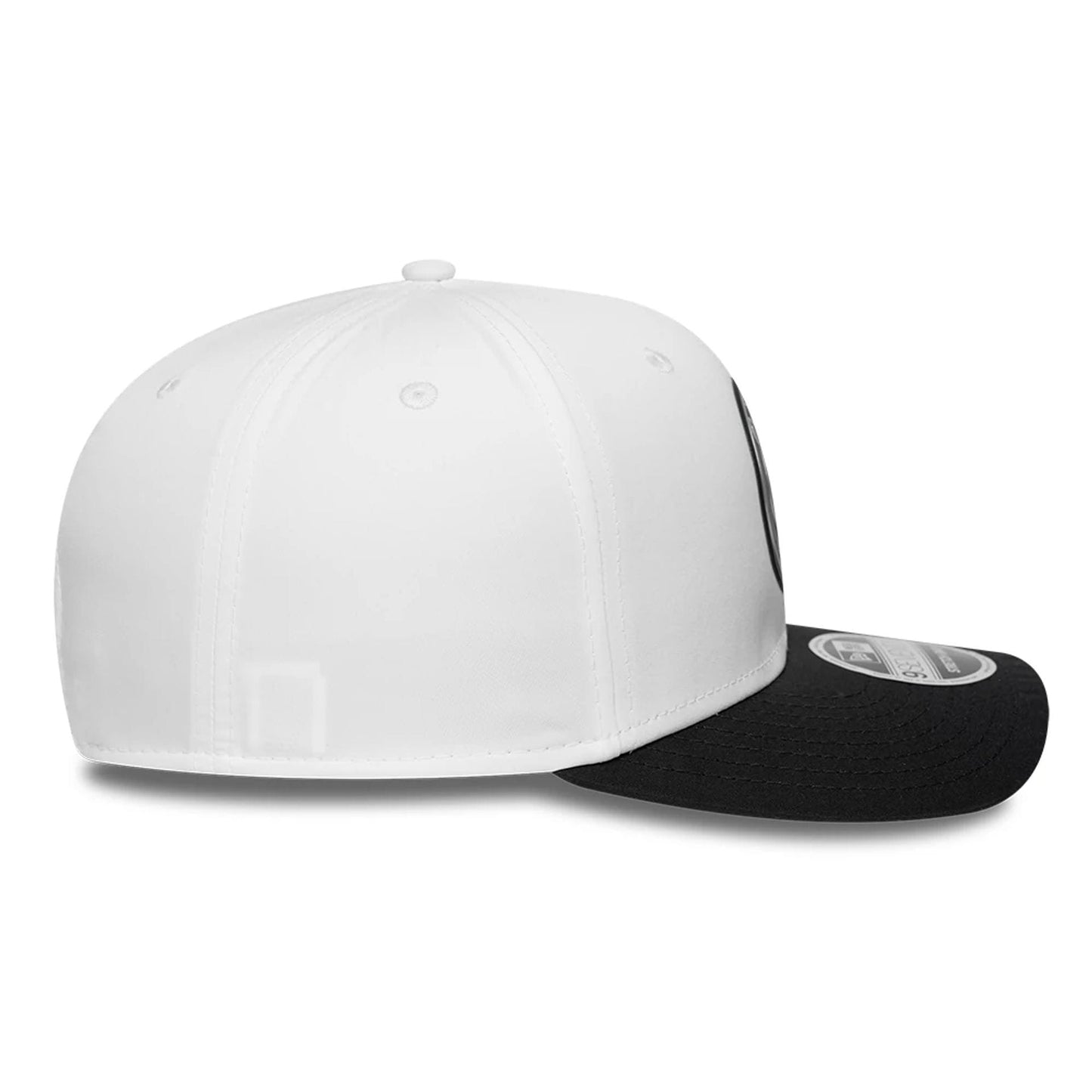 Pictured is this Paris Saint Germain Metallic 9SEVENTY Stretch Snap Adjustable cap in white. 6